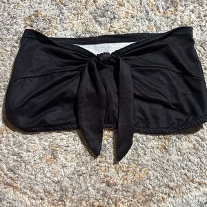 Black Bandeau Top with Front Tie